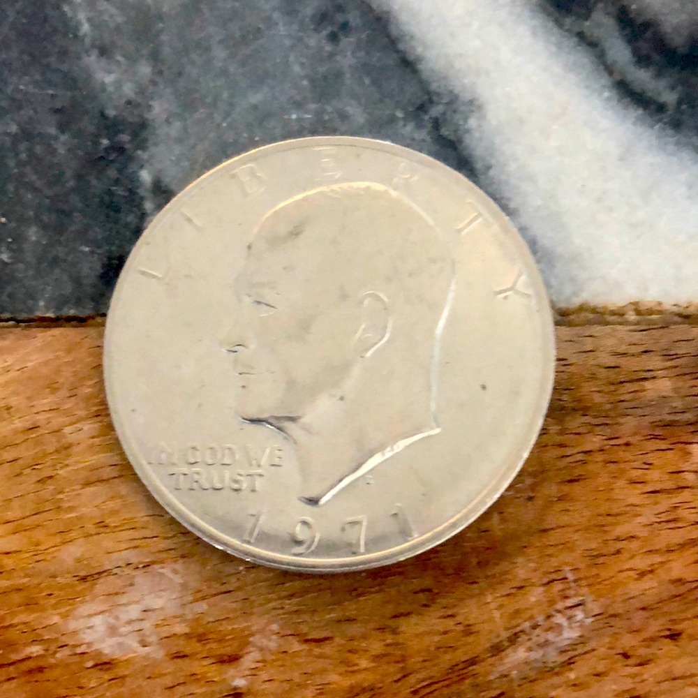 Eisenhower D clad 1971 dollar